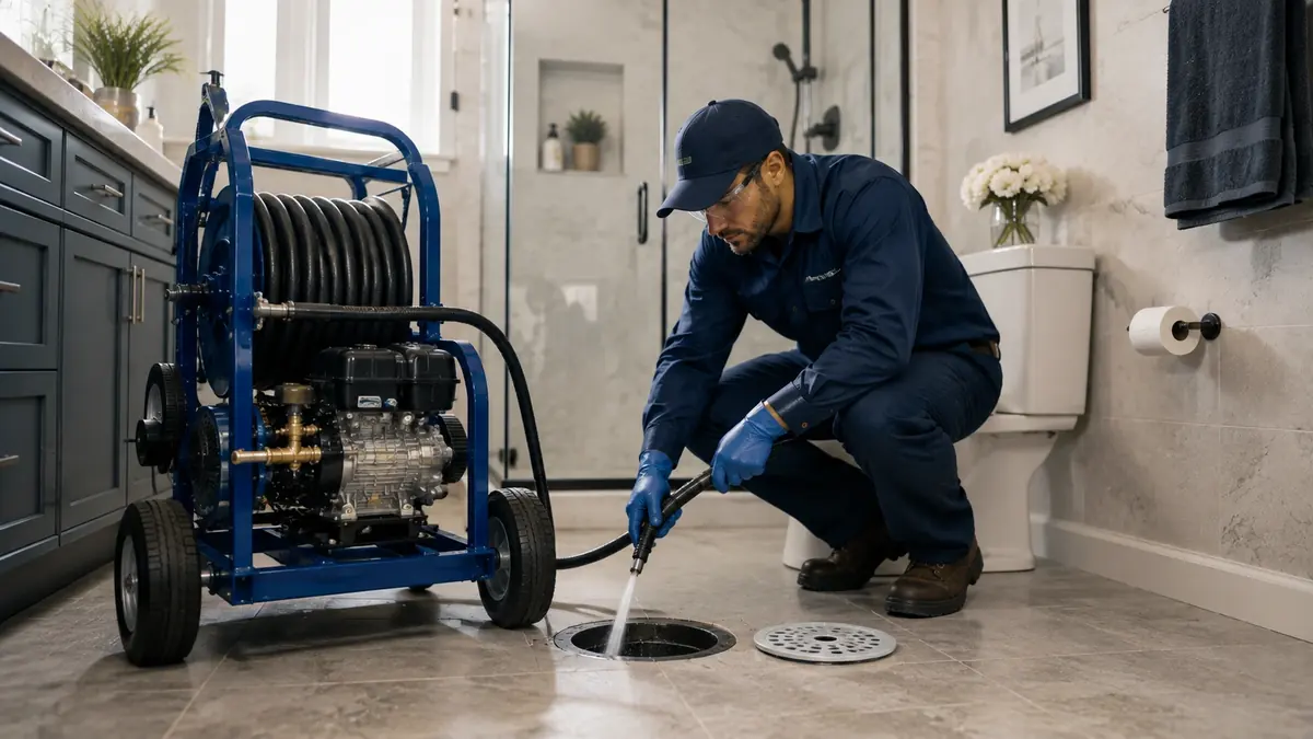 Bathroom Drain Hydro Jetting in Five Points