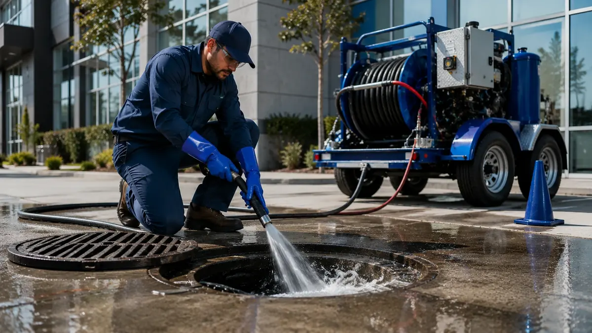 Commercial Hydro Jet Drain Cleaning in Five Points