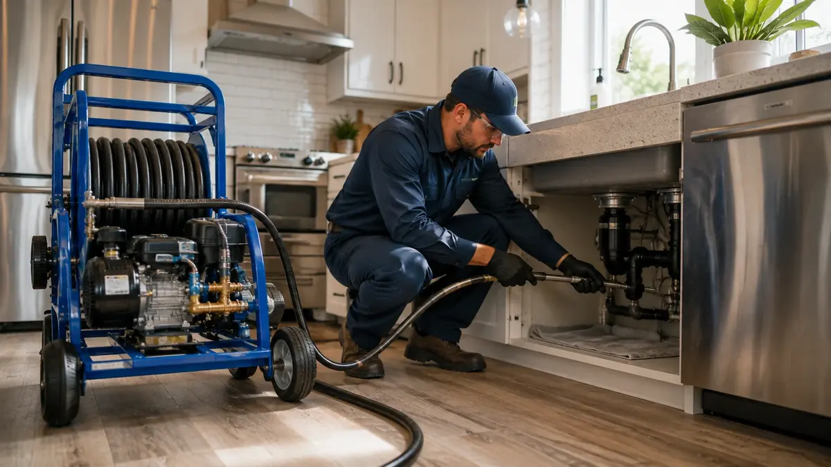 Kitchen Drain Hydro Jetting in Five Points