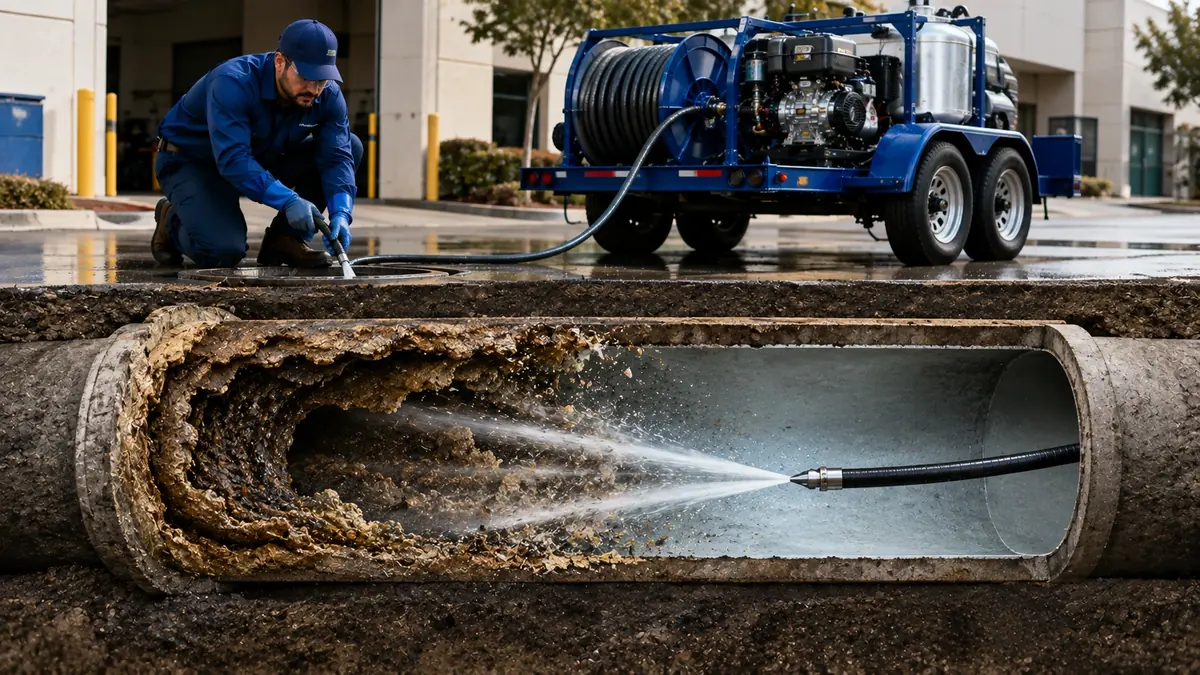Sewer Pipe Descaling in Five Points
